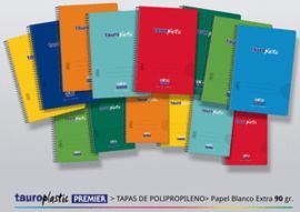 BLOC ESPIRAL Fº 80H PP HORIZONTAL 90GR ROJO