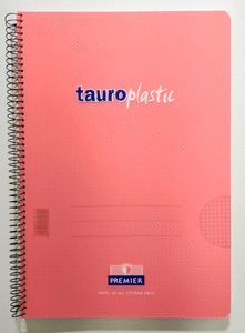 BLOC ESPIRAL Fº 80H PP CUADRO 4MM 90GR CORAL