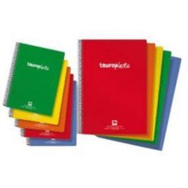 BLOC ESPIRAL Fº 80H PP CUADRO 5MM 90GR COLORES SUR