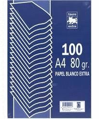 PAPEL A4 80GRS LISO 100H