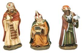 JUEGO REYES ADORANDO 11CMS. RESINA