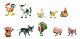 FIGURAS SURTIDAS ARBOLES PARA BELEN BOLSA 8 UDS