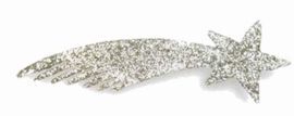 ESTRELLA PLATA ESCARCHA PARA BELEN 14CM