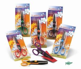 TIJERA DENTADA BLISTER-1 13CM