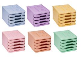 ORGANIZADOR 4 CAJONES DE 5CM CON PORTAETIQUETAS VE