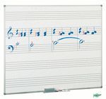 PIZARRA VOLTEABLE BLANCA Y 5 PENTAGRAMAS 122X150 M