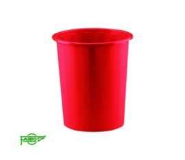 PAPELERA PLASTICO 305 CUBIERTA ROJO