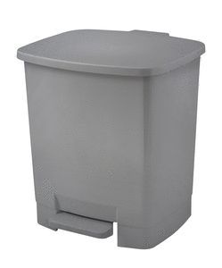 PAPELERA DE PEDAL GRIS CAPACIDAD 22 LITROS