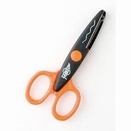 TIJERA DENTADA BLISTER-6 13CM COLORES SURTIDOS