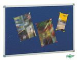 TABLERO CORCHO TAPIZADO EN TEXTIL 90X120 MARCO ALU