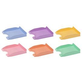 BANDEJA DE PLASTICO APILABLE CON PORTAETIQUETAS VI