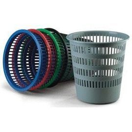 PAPELERA PLASTICO REJILLA COLORES SURTIDOS