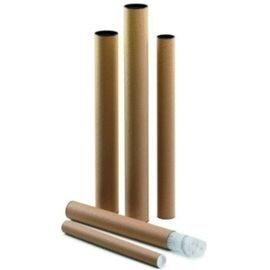 TUBO PORTAPLANOS CARTON CON TAPAS 640X60MM