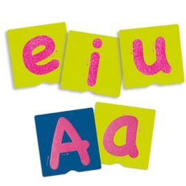 JUEGO TACTO-FICHAS DE LETRAS Y SIGNOS DE PUNTUACIO