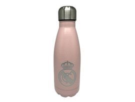 BOTELLA ROSA DE ACERO 550ML REAL MADRID