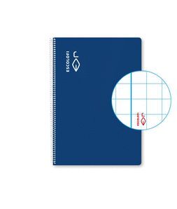 BLOC ESPIRAL 4º 50H 70GR CUADRO 6MM AZUL