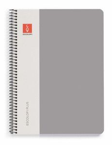 BLOC ESPIRAL PLUS CUARTO 80 HOJAS 90GR DOTS GRIS