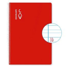 BLOC A4 40H 70G MONTESSORI PAUTA 5 MARGEN ROJO