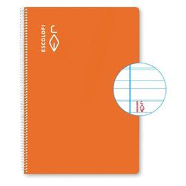 BLOC A4 40H 70G MONTESSORI PAUTA 5 MARGEN NARANJA