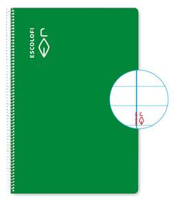 BLOC ESPIRAL A4 40H 70G HORIZONTAL MARGEN VERDE