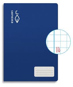 LIBRETA FOLIO 50 HOJAS 70GR CUADRO 6X6 MARGEN AZUL