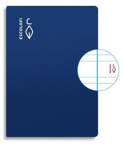 LIBRETA A4 50H 70GR PAUTA 3,5 MARGEN AZUL