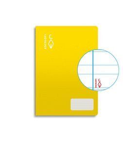 LIBRETA 4º 32H 70GR PAUTA MONTESSORI 3,5MM AMARILL
