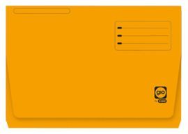 SUBCARPETA CON BOLSA Y SOLAPA FOLIO 320G NARANJA