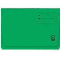 SUBCARPETA CON BOLSA Y SOLAPA FOLIO 320G VERDE