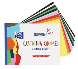 BLOC A4 10 HOJAS CARTULINA COLORES 170G MANUALIDAD