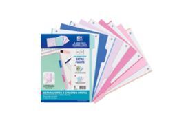 SEPARADORES OXFORD PP 500 MICRAS A4 5P PASTEL