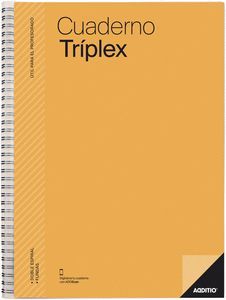 CUADERNO TRIPLEX PROFESOR ADITIO COLORES SURTIDOS