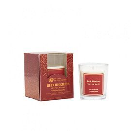 VELA NAVIDAD ROJA 120G FRUTOS ROJOS