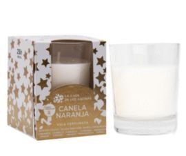 VELA NAVIDAD ORO 120G CANELA-NARANJA