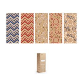 EXPOSITOR 50 ROLLOS PAPEL REGALO ZIG ZAG BURBUJAS