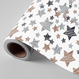PAPEL REGALO BOBINA DE 62CM 4KG NAVIDAD BLANCO EST