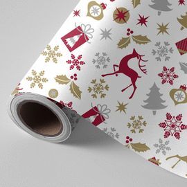 PAPEL REGALO BOBINA 62CM NAVIDAD CIERVOS 3150242