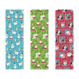 EXPOSITOR 30 ROLLOS PAPEL REGALO 1X3M NAVIDAD SURT
