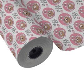 PAPEL REGALO BOBINA 31CM 2K INFANTIL OSO ASTRONAUT