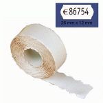 ROLLO ETIQUETAS 26X12 BLANCA REMOVIBLE OVAL