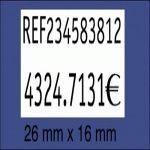ROLLO ETIQUETAS 26X16 BLANCO REMOVIBLE