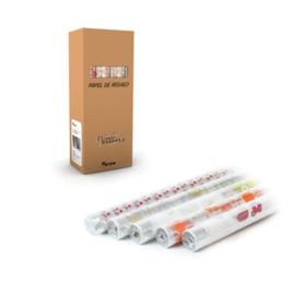 PAPEL REGALO ROLLO FILM DECORADO 72U TODO AÑO 3158