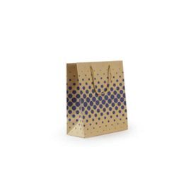 BOLSA PAPEL 180G KRAFT RECICLADO PUNTOS AZULES 185