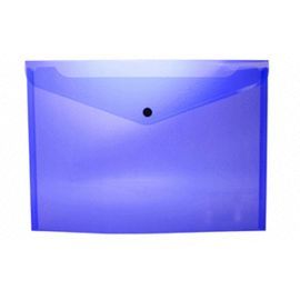 SOBRE PORTADOCUMENTOS PP A4 CON BROCHE AZUL OSCURO