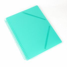 CARPETA ESPIRAL 40 FUNDAS A4 BOLSILLO VERDE PASTEL
