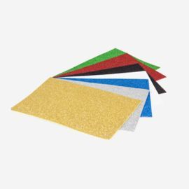 LAMINA GOMA EVA PURPURINA 40X60CM LILA PACK 10 UDS