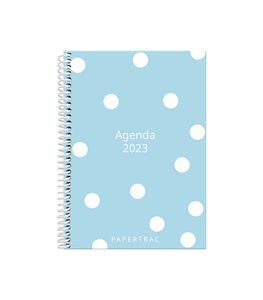 AGENDA ANUAL 2023 A5 DP WHITE DOTS ESPIRAL PAPERTR
