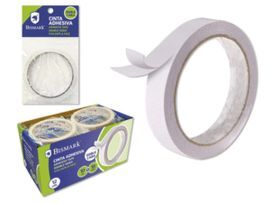 CINTA ADHESIVA INVISIBLEDOBLE CARA 10MX18MM BISMAR