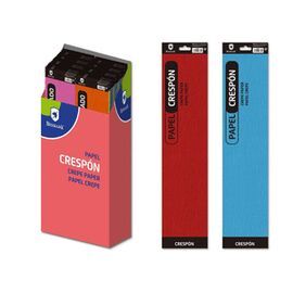 PAPEL CRESPON COLORES 50X250MM.