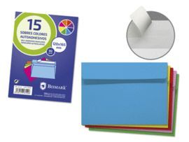 SOBRES AUTOADHESIVOS COLORES 15U